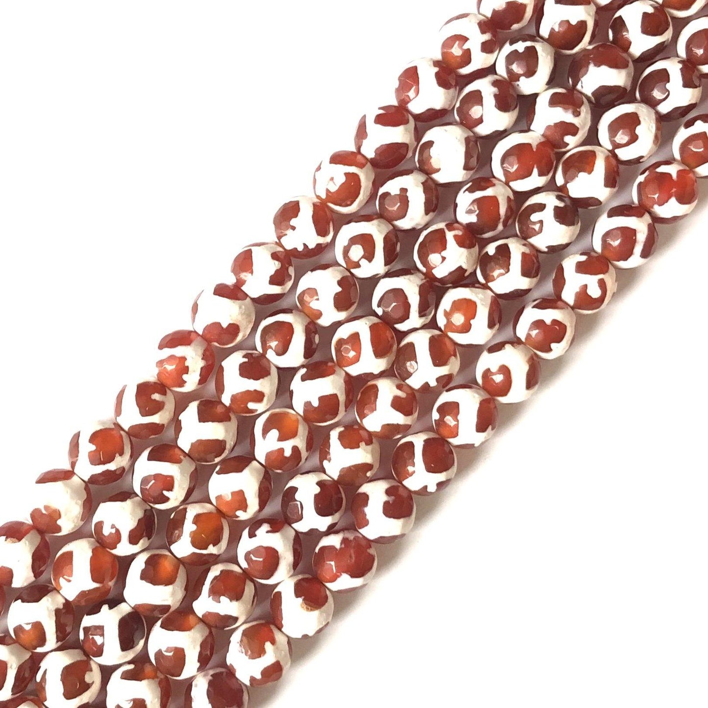 10mm Red Tibetan Agate Round Stone Beads Stone Beads Tibetan Beads Charms Beads Beyond