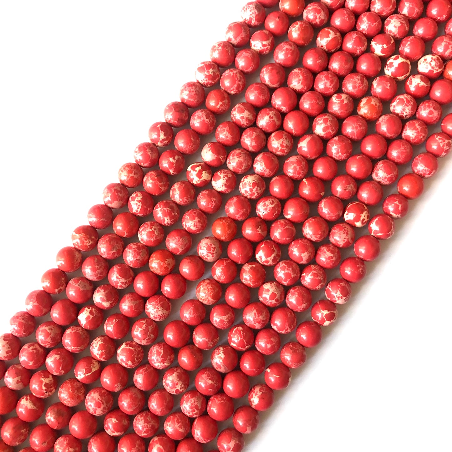 2 strands/lot 8mm, 10mm Red Impression Jasper Round Stone Beads Stone Beads 8mm Stone Beads Jasper Beads Charms Beads Beyond