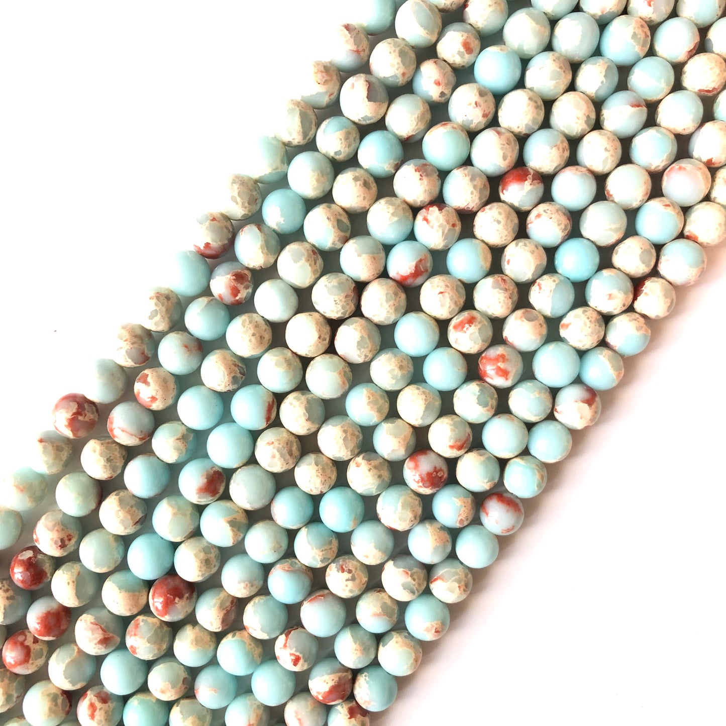 2 strands/lot 8mm, 10mm Impression Jasper Round Stone Beads Stone Beads 8mm Stone Beads Jasper Beads Charms Beads Beyond