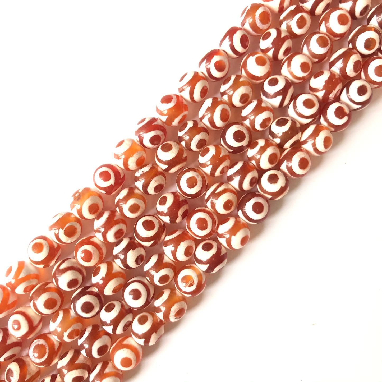 10mm Red Eye Tibetan Agate Round Stone Beads Stone Beads Tibetan Beads Charms Beads Beyond