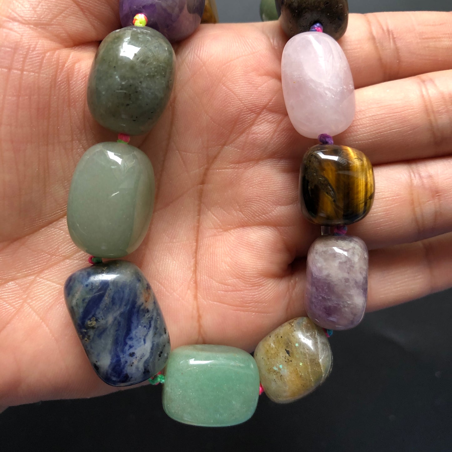 18-28mm Natural Multicolor Quartz Nugget Beads Stone Beads Raw Stones Charms Beads Beyond