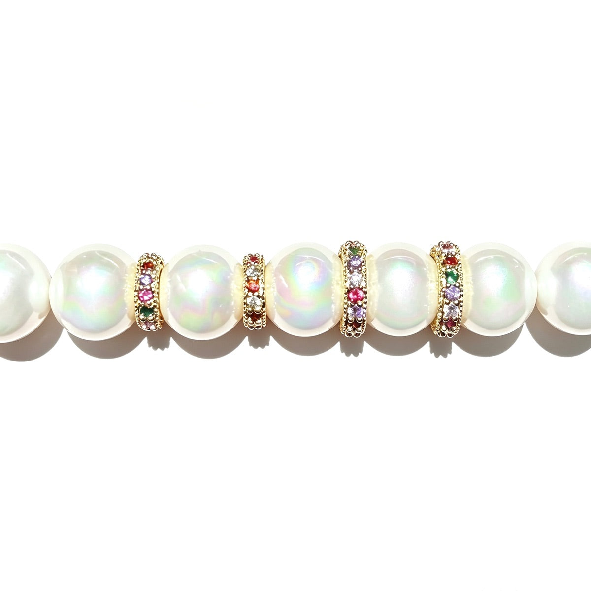 10-20-50pcs/lot 8mm 10mm Multicolor CZ Paved Rondelle Wheel Spacers