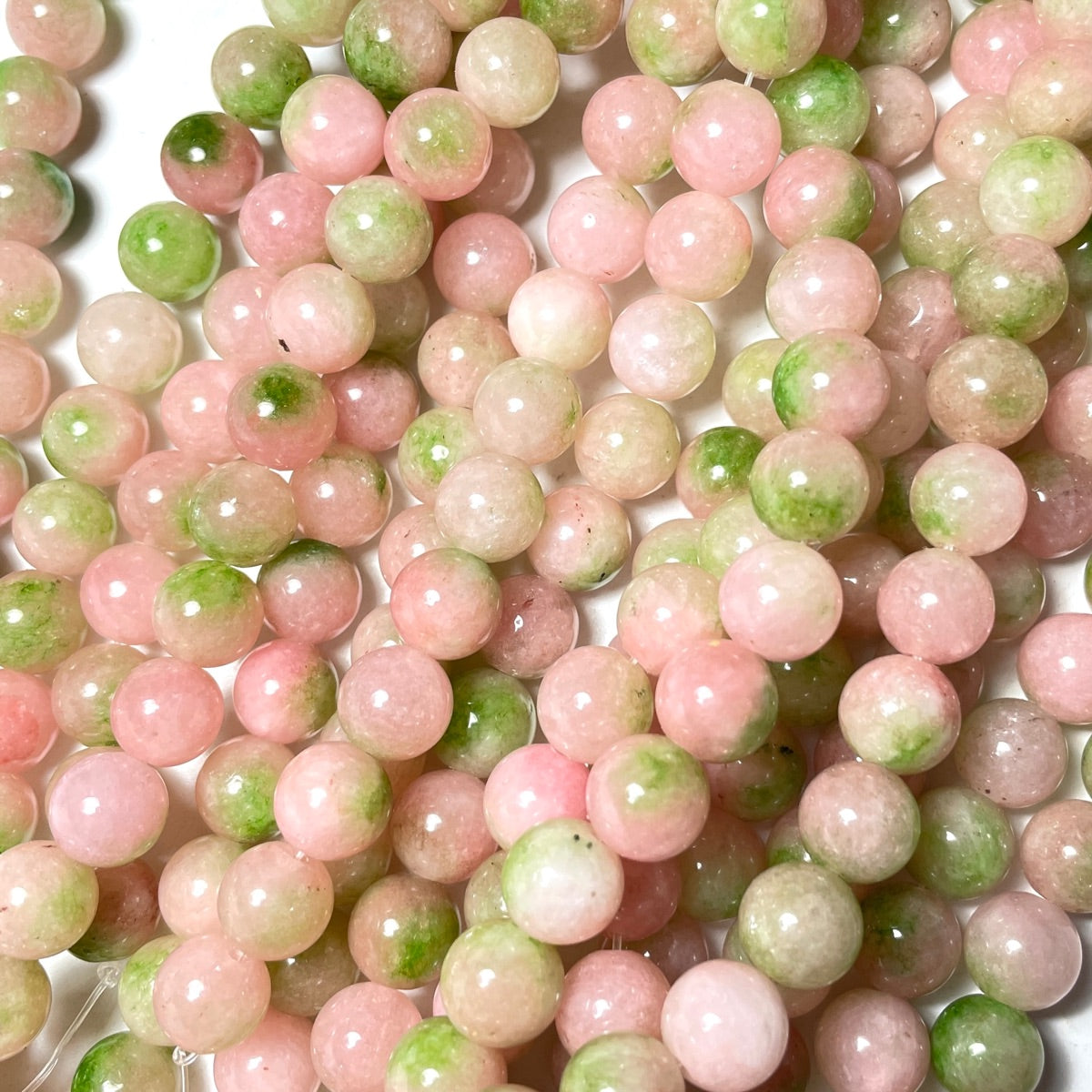 2 Strands/lot 10mm Multicolor Quartz Round Stone Beads Green Pink Watermelon Tourmaline Stone Beads New Beads Arrivals Other Stone Beads Charms Beads Beyond