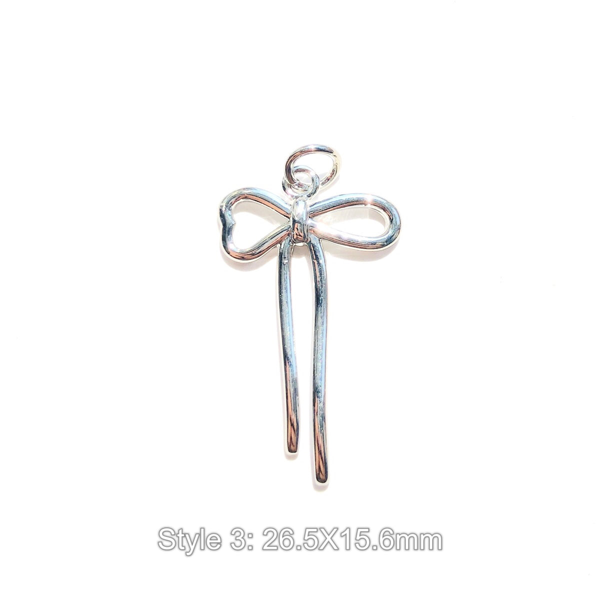 10pcs/lot Gold-Plated Bow Bowknot Charms