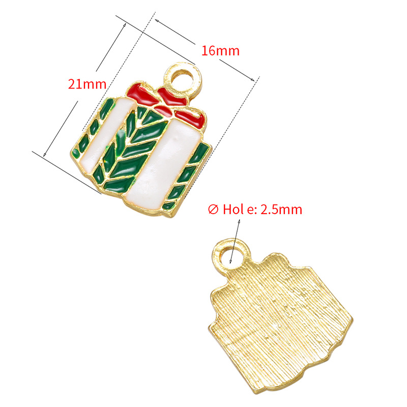 20pcs/lot Enamel Christmas Bell Santa Tree Stocking Charms