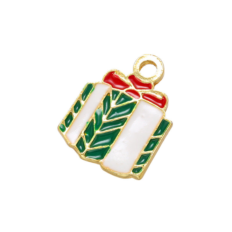 20pcs/lot Enamel Christmas Bell Santa Tree Stocking Charms Style 8 CZ Paved Charms Christmas Charms Beads Beyond