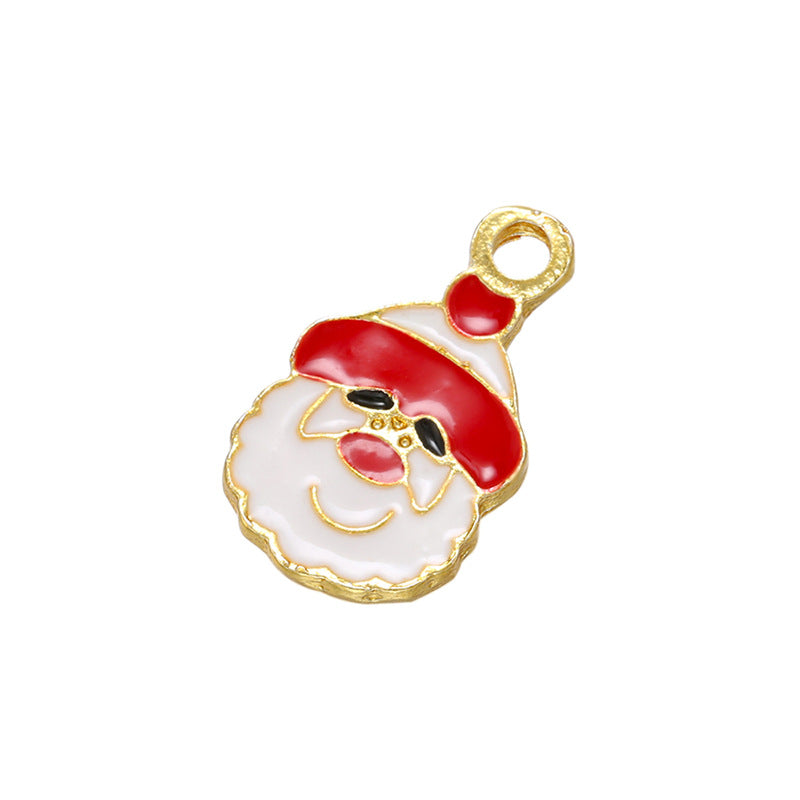 20pcs/lot Enamel Christmas Bell Santa Tree Stocking Charms Style 1 CZ Paved Charms Christmas Charms Beads Beyond