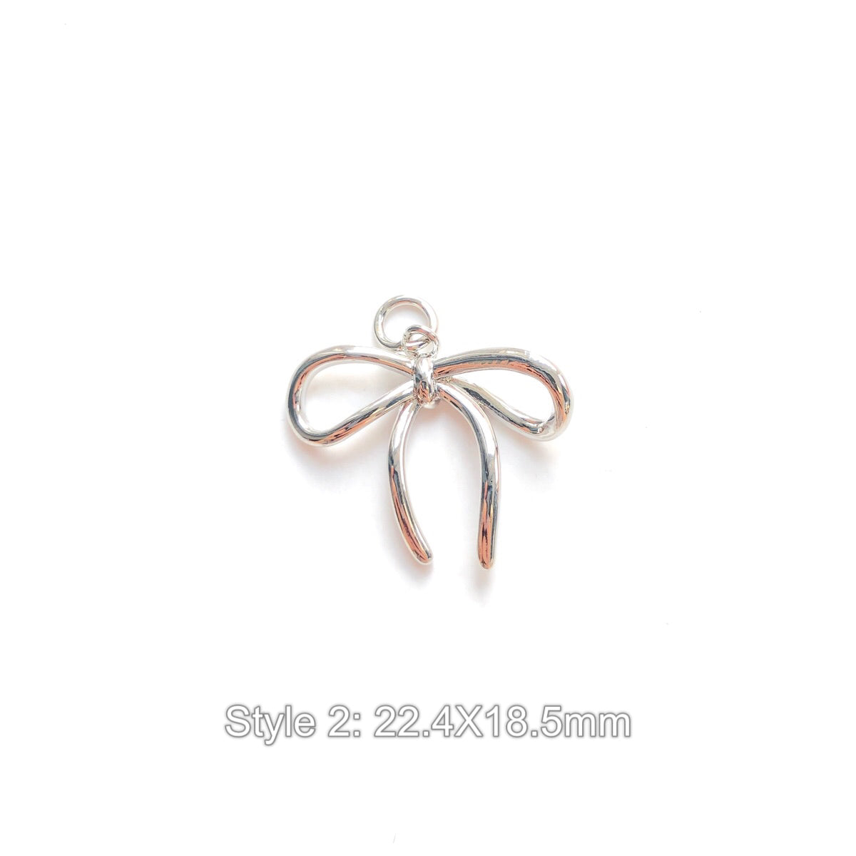 10pcs/lot Gold-Plated Bow Bowknot Charms