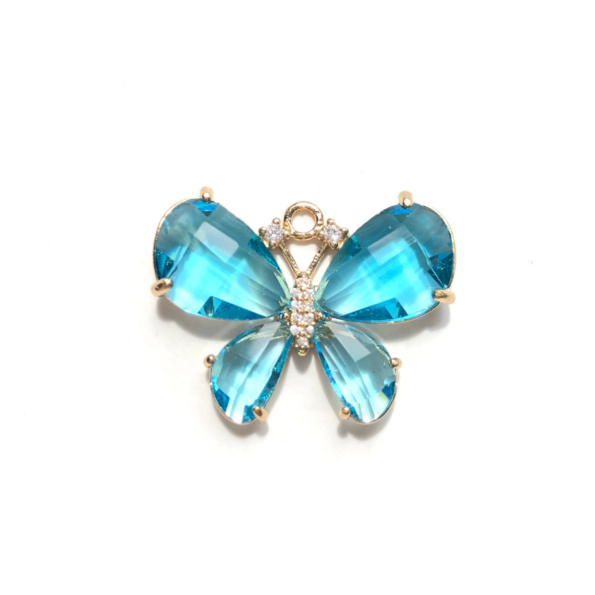 10pcs/lot 28.5*22mm Colorful Crystal Glass CZ Pave Butterfly Charms Turquoise CZ Paved Charms Butterflies Charms Beads Beyond