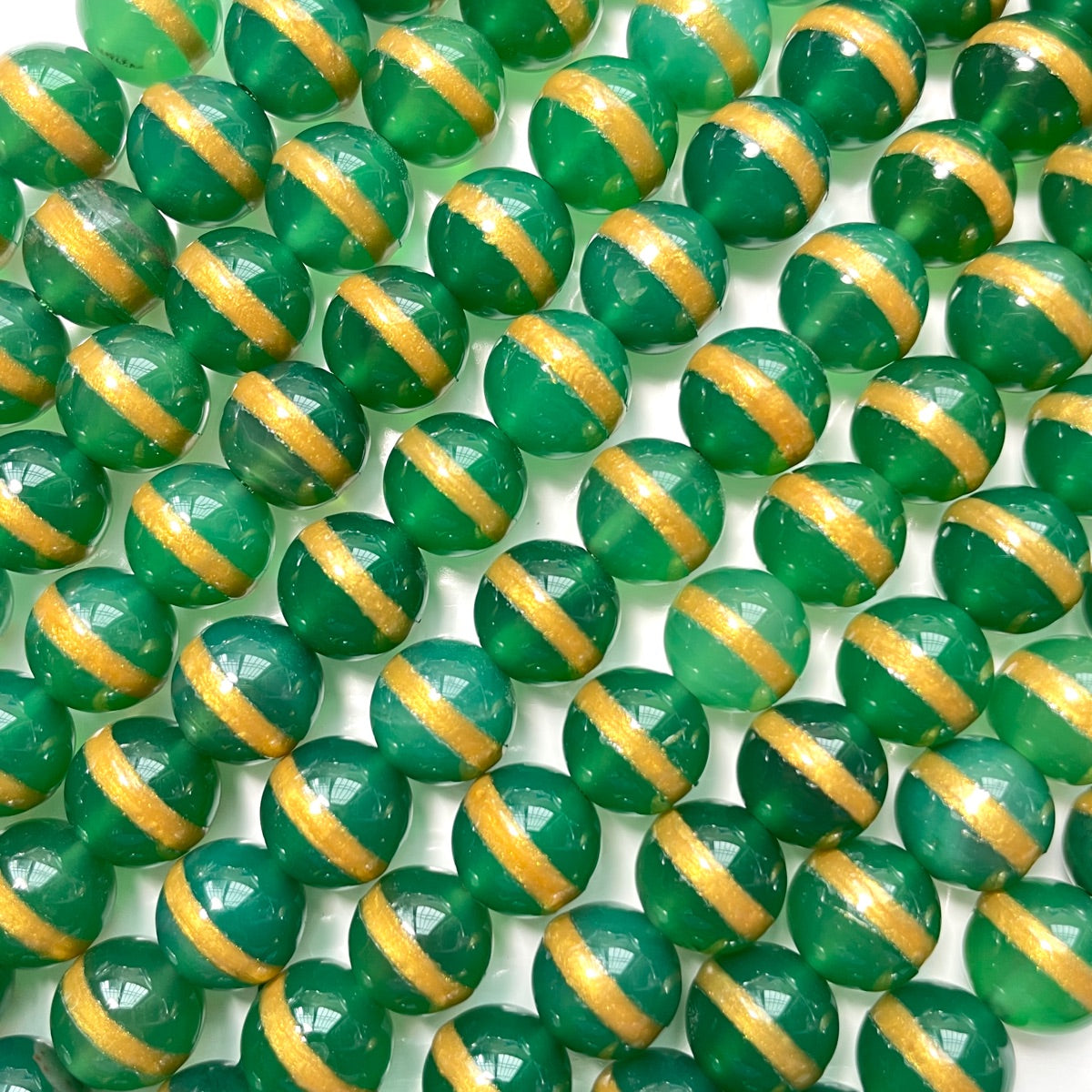 10mm Golden Line Green Blue White Red Agate Stone Round Beads Green Stone Beads New Beads Arrivals Tibetan Beads Charms Beads Beyond