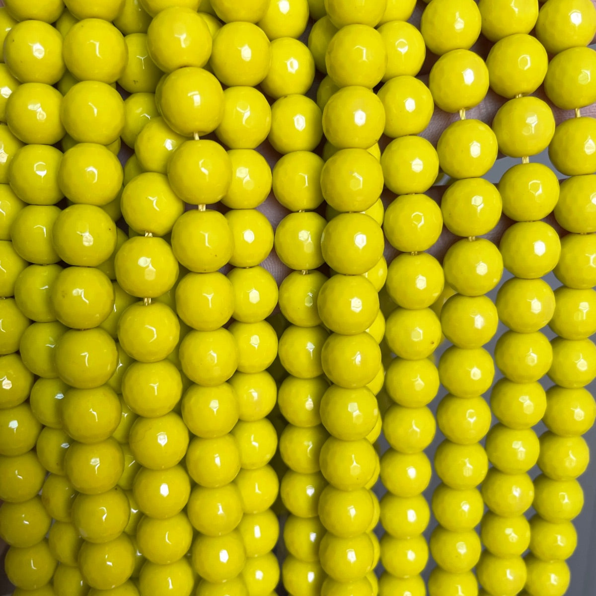 2 Strands/lot 10mm Lemon Yellow Faceted Jade Stone Beads Stone Beads Faceted Jade Beads New Beads Arrivals Charms Beads Beyond