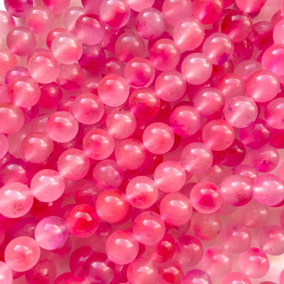 2 Strands/lot 10mm Colorful Candy Color Jade Stone Round Beads Red Pink Stone Beads New Beads Arrivals Round Jade Beads Charms Beads Beyond