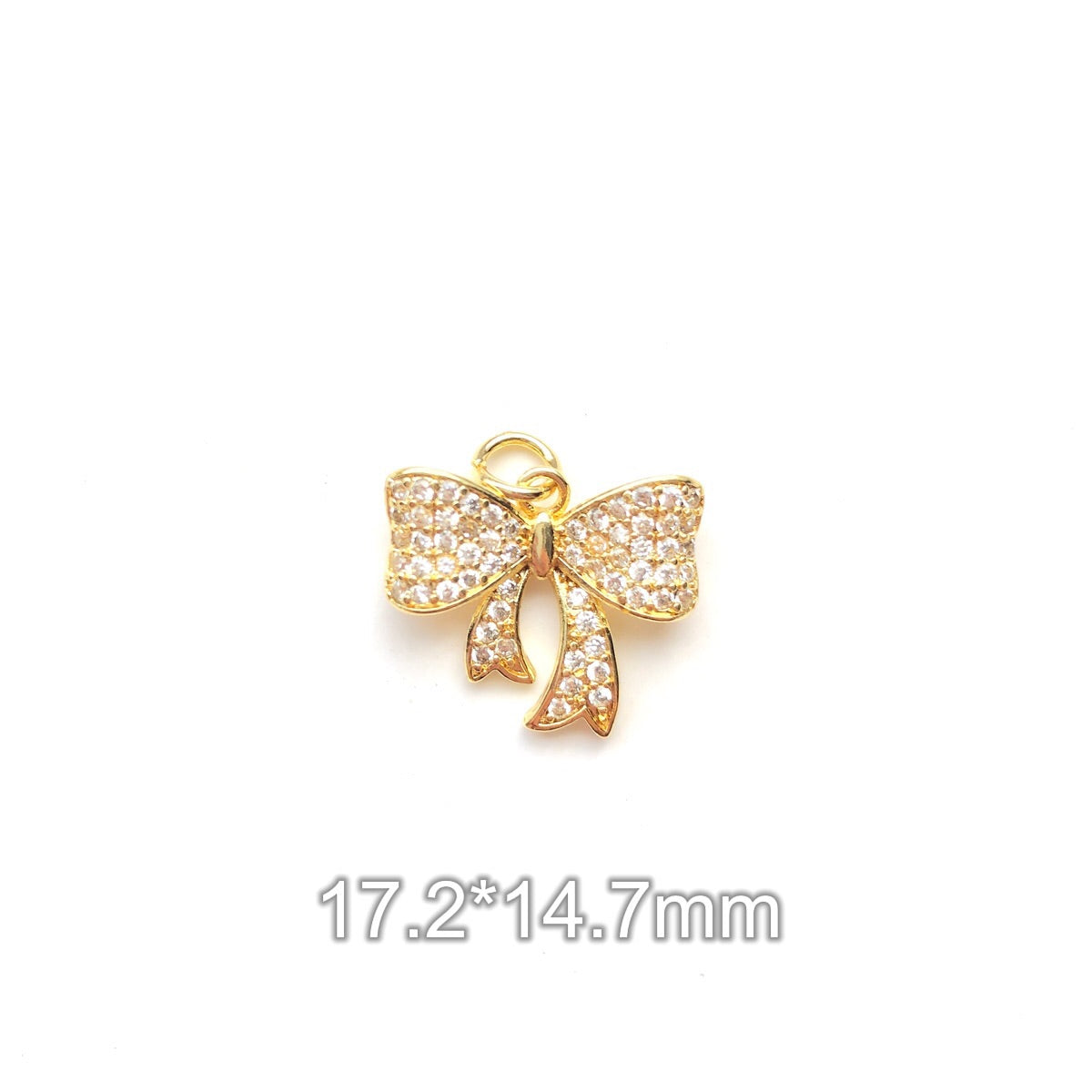 10pcs/lot Small Size CZ Paved Bow Bowknot Charms Style 4 CZ Paved Charms Bow Ties New Charms Arrivals Charms Beads Beyond