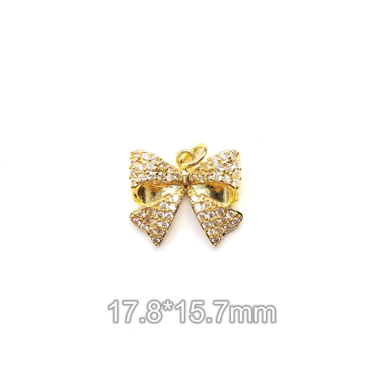 10pcs/lot Small Size CZ Paved Bow Bowknot Charms Style 3 CZ Paved Charms Bow Ties New Charms Arrivals Charms Beads Beyond