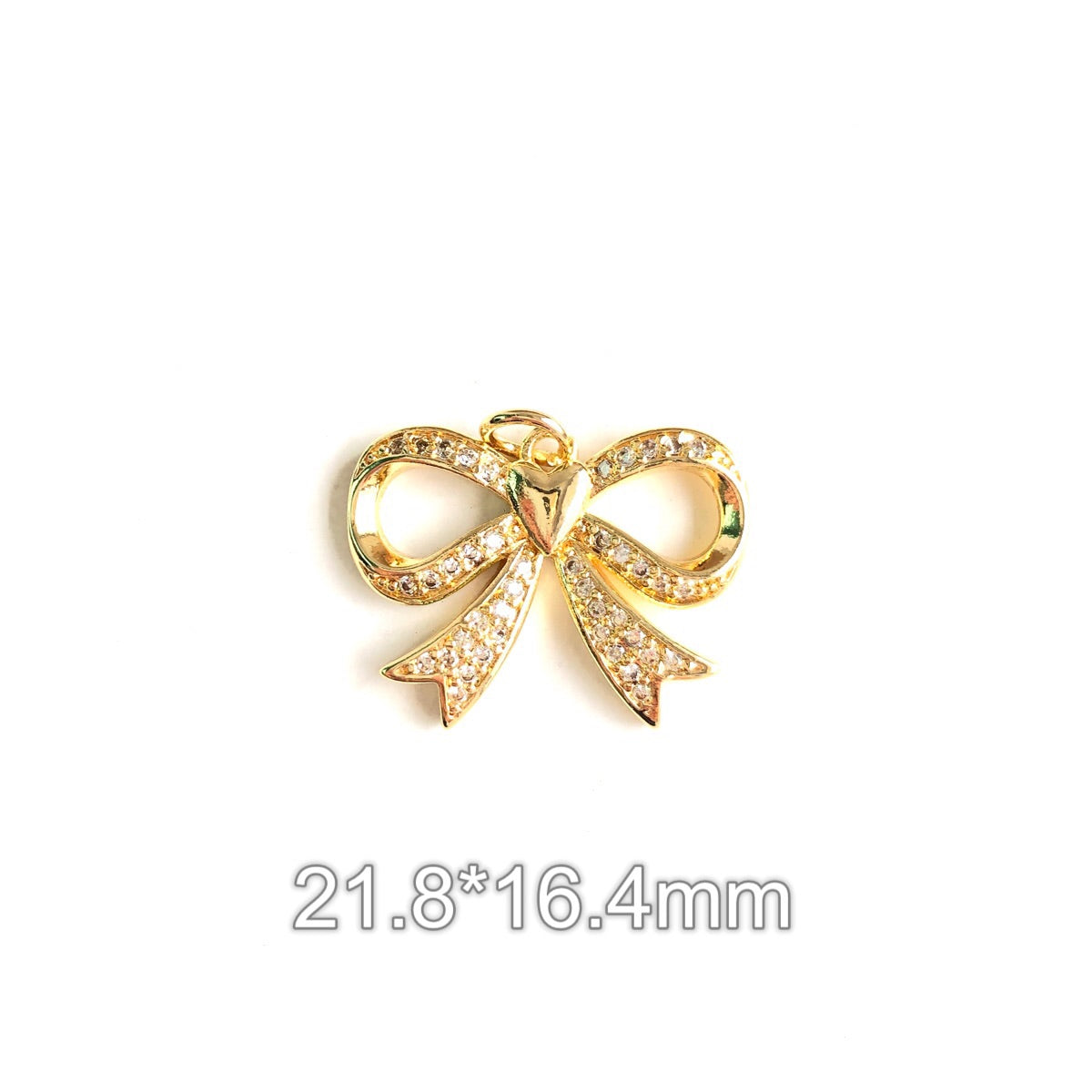 10pcs/lot Small Size CZ Paved Bow Bowknot Charms Style 2 CZ Paved Charms Bow Ties New Charms Arrivals Charms Beads Beyond