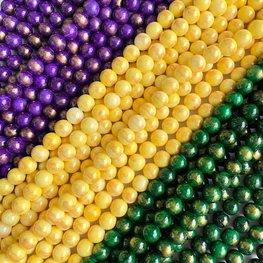 10mm mardi gras beads