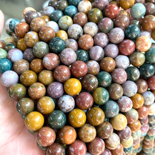 2 Strands/lot 10mm Ocean Agate Stone Round Beads Stone Beads New Beads Arrivals Other Stone Beads Charms Beads Beyond