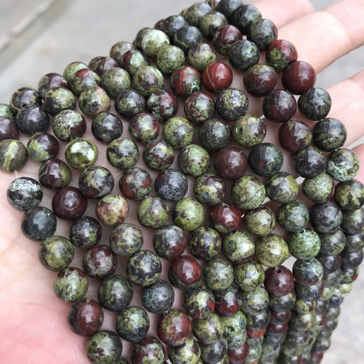 2 Strands/lot 10mm Dragon Blood Jasper Stone Round Beads Stone Beads New Beads Arrivals Other Stone Beads Charms Beads Beyond