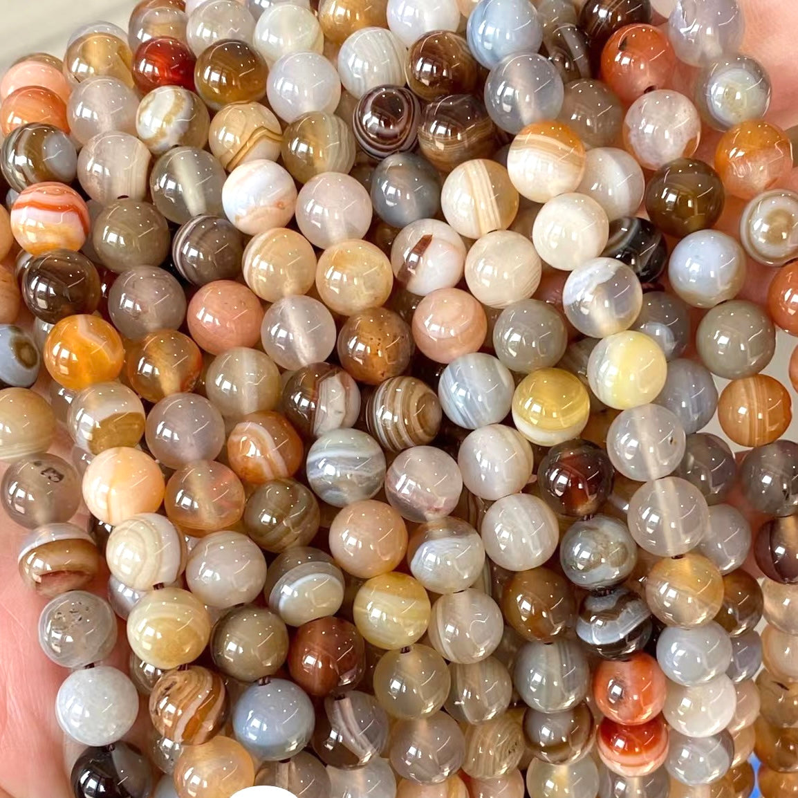 2 Strands/lot 10mm Yellow Botswana Agate Stone Round Beads Stone Beads New Beads Arrivals Other Stone Beads Round Agate Beads Charms Beads Beyond