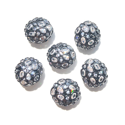 5-10pcs/lot 13*11.6mm Colorful Clear CZ Egg Beads Spacers