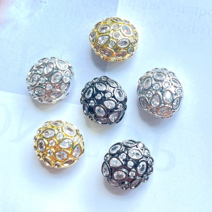 5-10pcs/lot 13*11.6mm Colorful Clear CZ Egg Beads Spacers