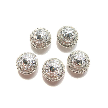 10-20pcs/lot 10mm, 11.5mm, 13mm CZ Paved Wheel Spacers
