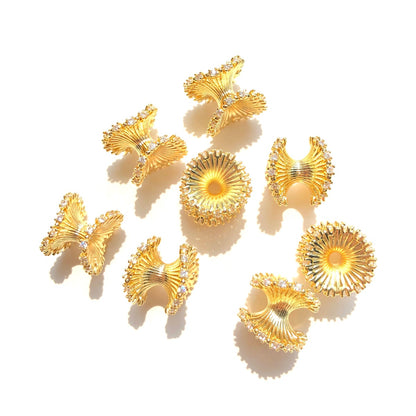 10-20-50pcs/lot 10*10mm, 12*13mm CZ Paved Hour Glass Spacers