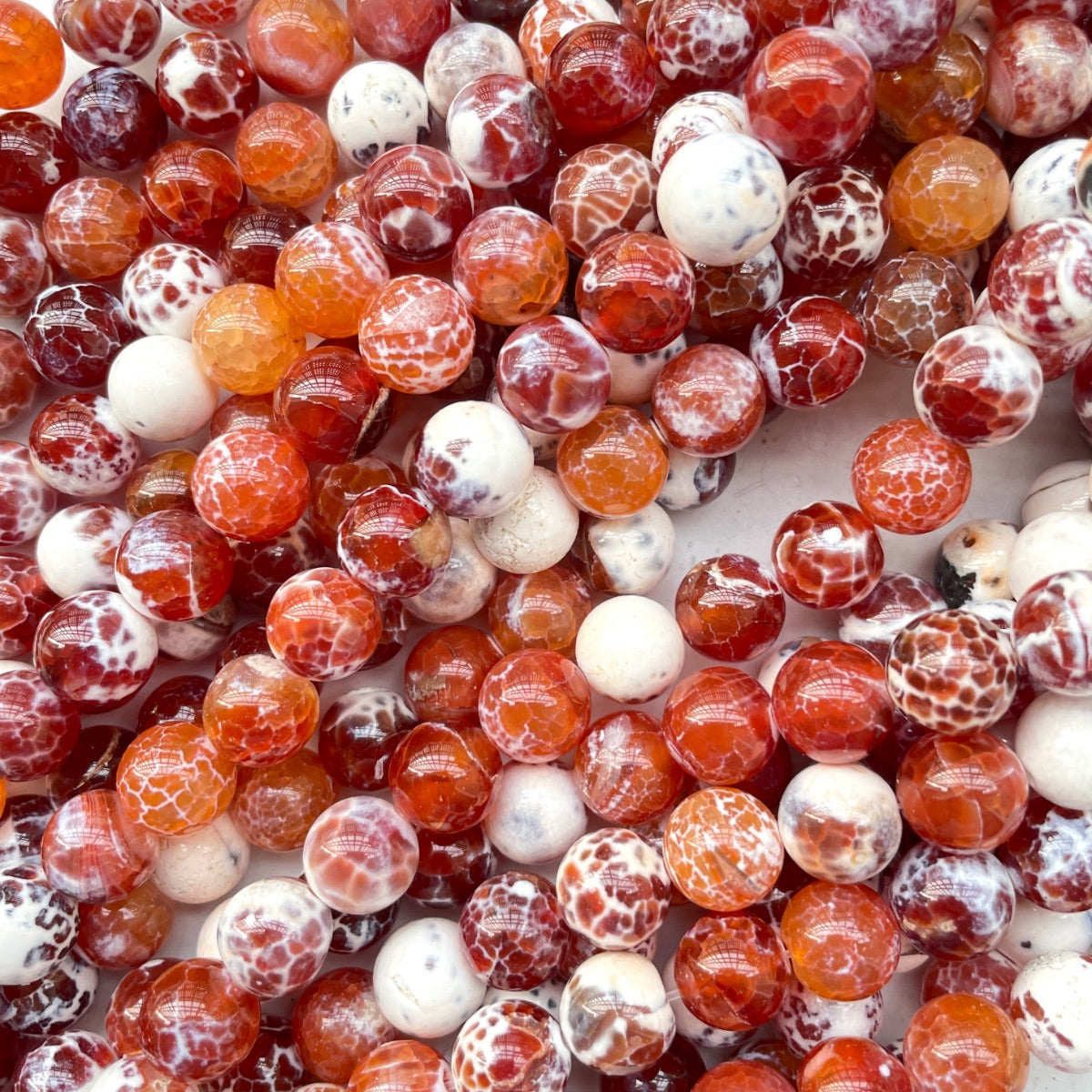 2 Strands/lot 10mm Green Orange Blue Fire Agate Round Stone Beads Orange Stone Beads New Beads Arrivals Round Agate Beads Charms Beads Beyond