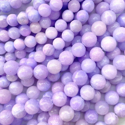 2 Strands/lot 8/10mm Light Purple Jade Round Stone Beads Stone Beads 8mm Stone Beads New Beads Arrivals Round Jade Beads Charms Beads Beyond