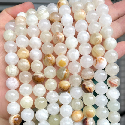 2 Strands/lot 8/10mm Afghanistan Chalcedony Jade Round Stone Beads Stone Beads 8mm Stone Beads New Beads Arrivals Persian Jade Beads Round Jade Beads Charms Beads Beyond