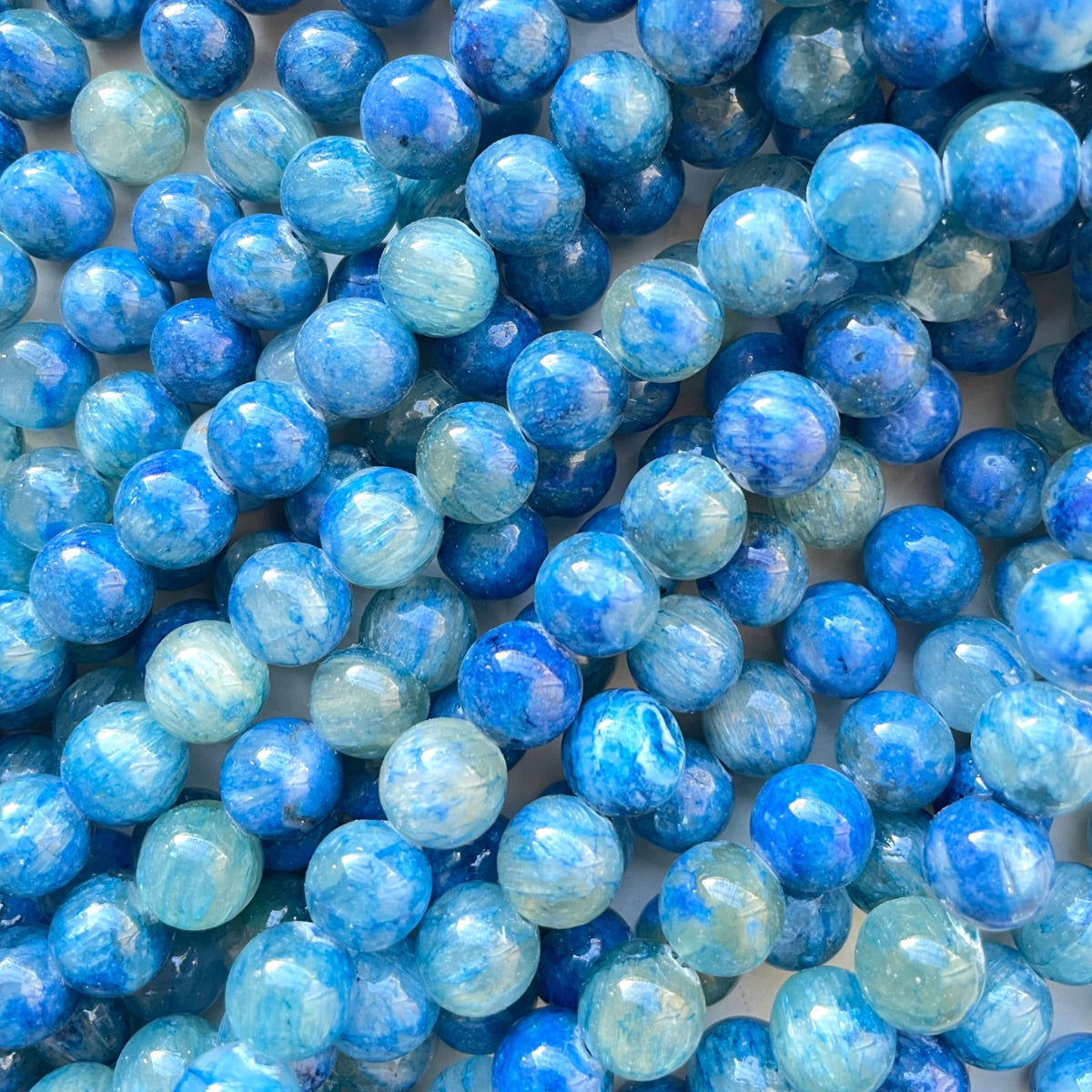 2 Strands/lot 10mm Blue Green Pink Gold Silk Jade Stone Round Beads Blue Stone Beads New Beads Arrivals Round Jade Beads Charms Beads Beyond