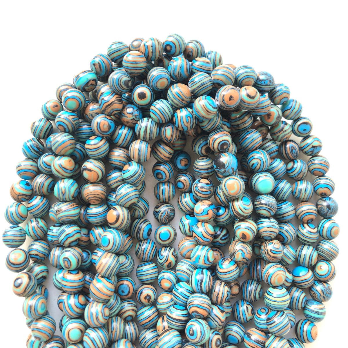 2 Strands/lot 10mm Colorful Malachite Round Beads-9 Colors Blue Stone Beads New Beads Arrivals Other Stone Beads Charms Beads Beyond