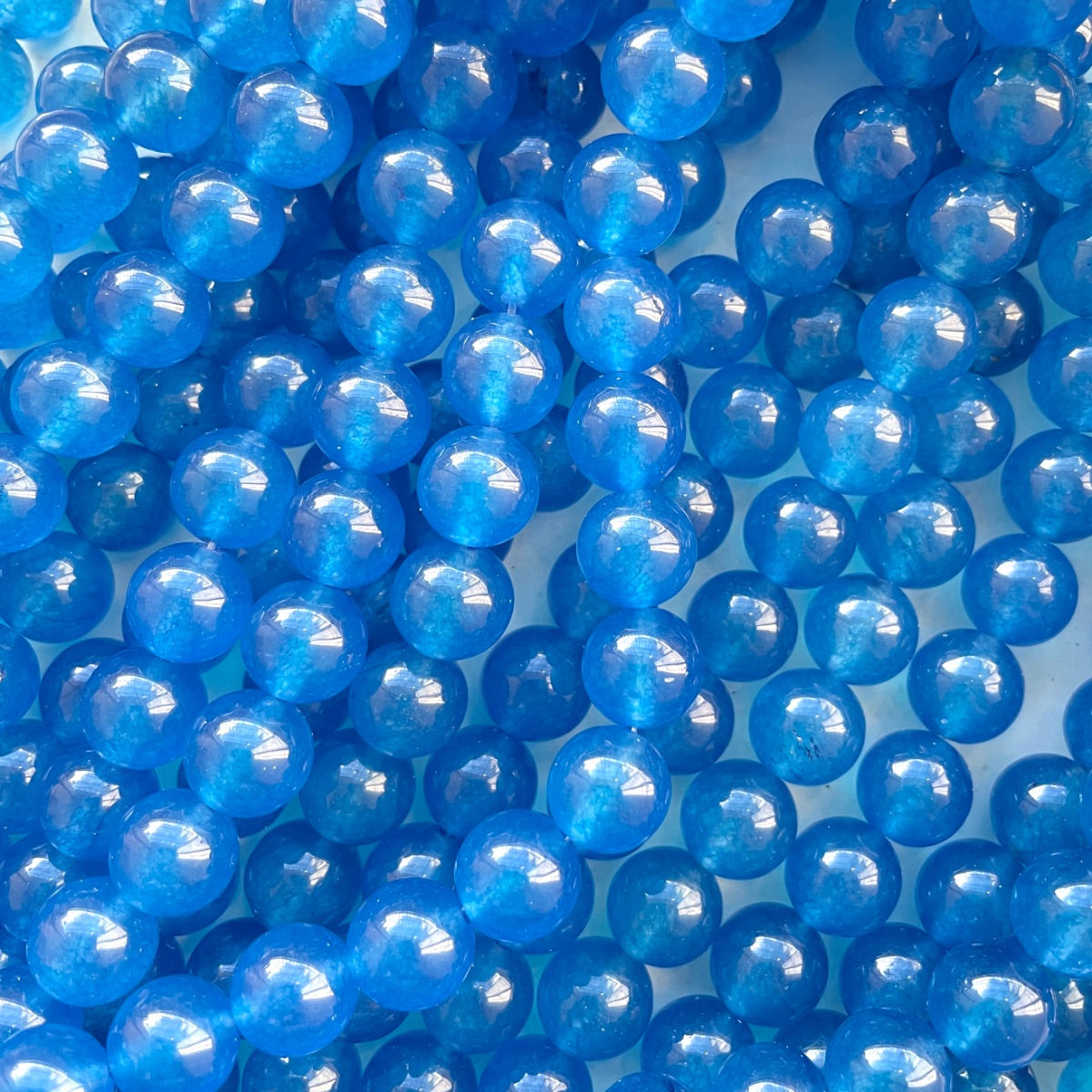 2 Strands/lot 10mm Colorful Candy Color Jade Stone Round Beads Blue Stone Beads New Beads Arrivals Round Jade Beads Charms Beads Beyond