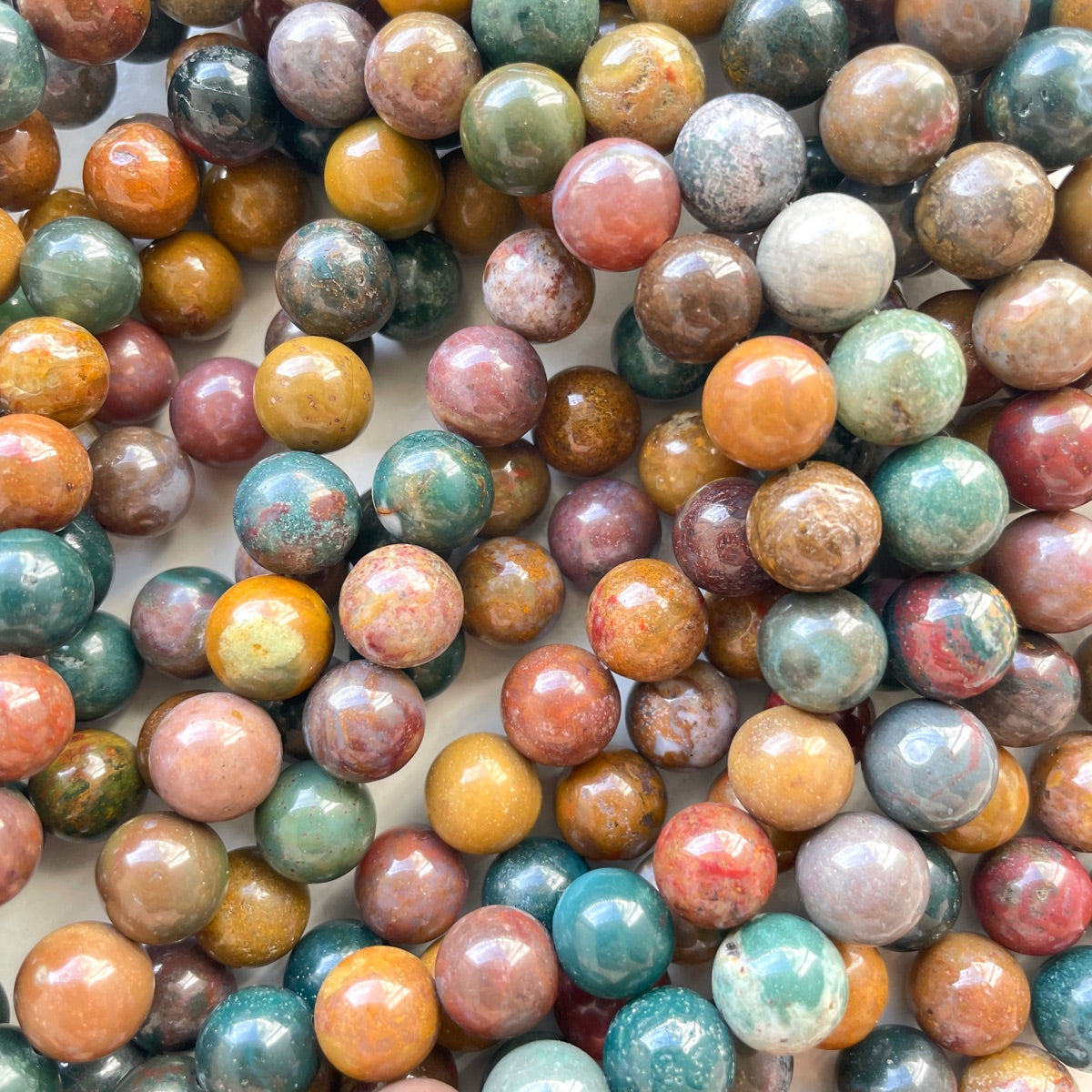 2 Strands/lot 10mm Ocean Agate Stone Round Beads Stone Beads New Beads Arrivals Other Stone Beads Charms Beads Beyond