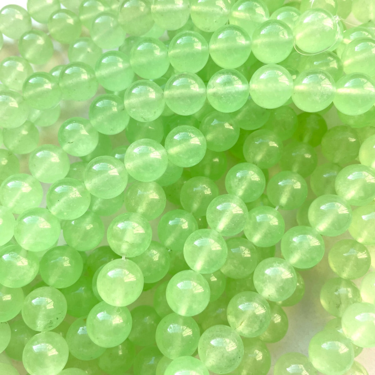 2 Strands/lot 12mm Colorful Candy Color Jade Stone Round Beads Light Green Stone Beads 12mm Stone Beads New Beads Arrivals Round Jade Beads Charms Beads Beyond