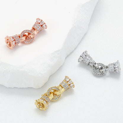 5pcs/lot CZ Paved Clasp / Connectors for Bracelets & Necklaces Making Accessories Charms Beads Beyond