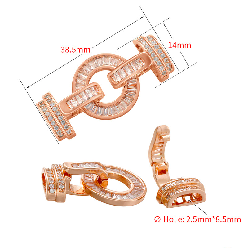 5-10pcs/lot CZ Paved Round Clasp / Connectors for Bracelets & Necklaces Making Accessories Charms Beads Beyond
