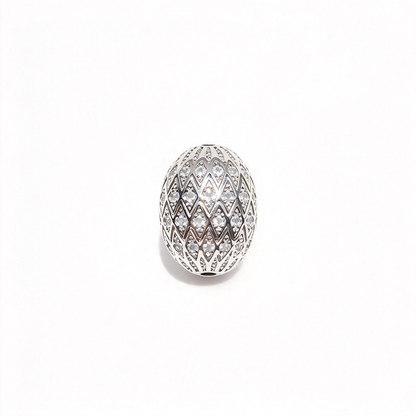 10pcs/lot 16mm 20mm CZ Paved Oval Egg Spacer Beads CZ Paved Spacers New Spacers Arrivals Oval Spacers Charms Beads Beyond
