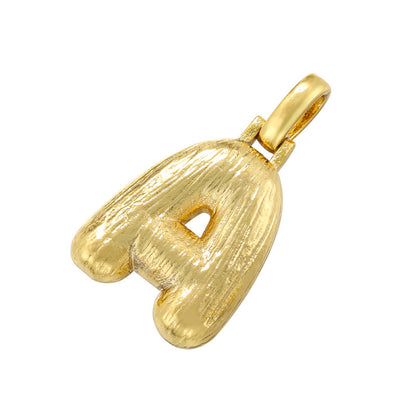 10-26pcs/lot 30*19mm CZ Paved Initial Letter Alphabet Charms-Gold, Silver