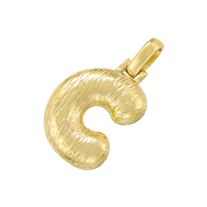 10-26pcs/lot 30*19mm CZ Paved Initial Letter Alphabet Charms-Gold, Silver