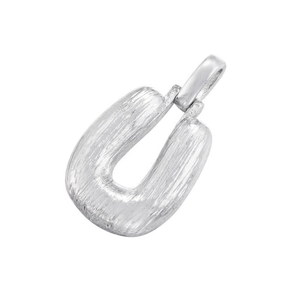 10-26pcs/lot 30*19mm CZ Paved Initial Letter Alphabet Charms-Gold, Silver