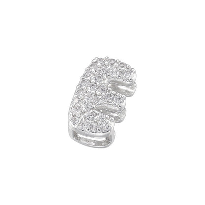 10-26pcs/lot 8*8mm CZ Paved Mini Size Initial Letter Alphabet Beads-Gold, Silver