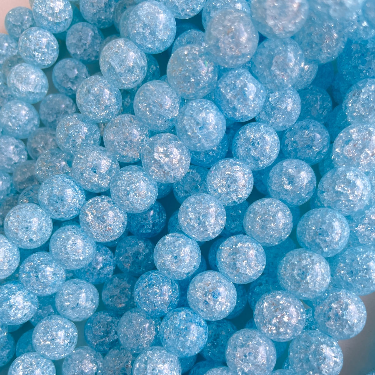 2 Strands/lot 10mm Colorful Popcorn Crystal Round Beads Light Blue Stone Beads New Beads Arrivals Other Stone Beads Charms Beads Beyond