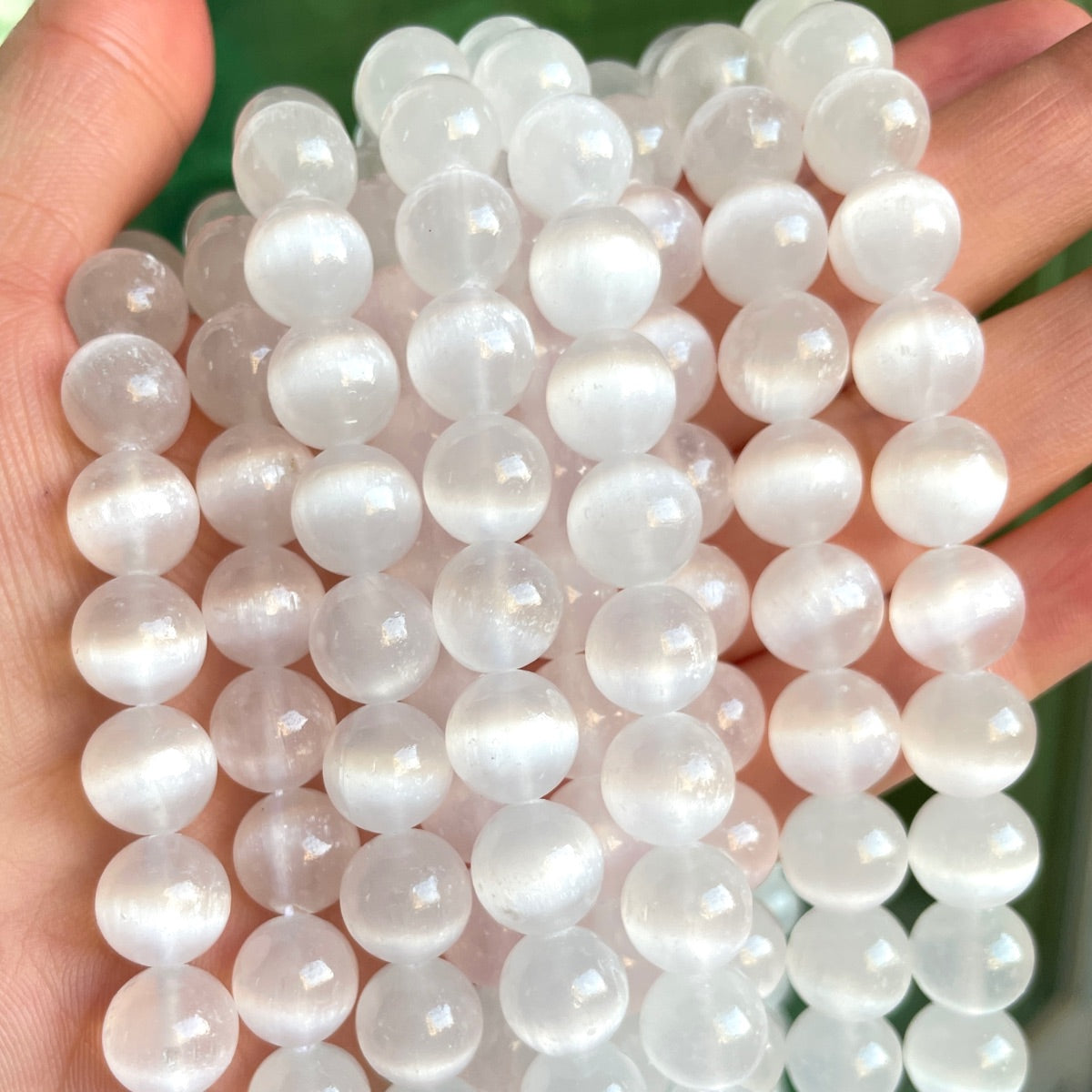 2 Strands/lot 8/10/12mm White Selenite Smooth Beads Stone Beads 12mm Stone Beads 8mm Stone Beads New Beads Arrivals Selenite Beads Charms Beads Beyond
