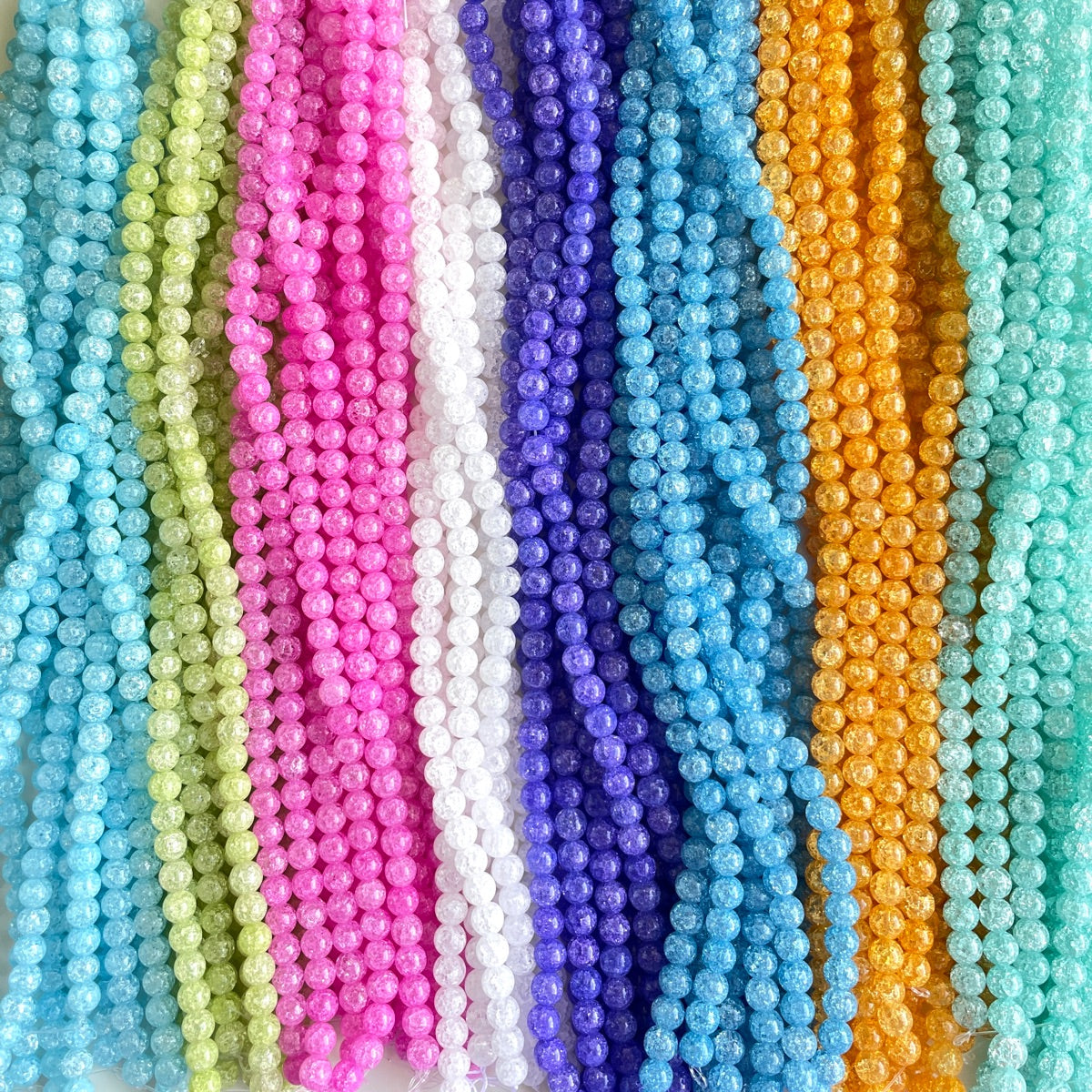 2 Strands/lot 10mm Colorful Popcorn Crystal Round Beads Stone Beads New Beads Arrivals Other Stone Beads Charms Beads Beyond