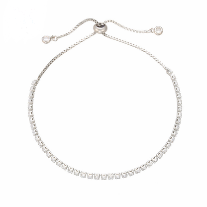 5pcs/lot 2.5mm Crystal Adjustable Bracelet Silver Women Bracelets Charms Beads Beyond