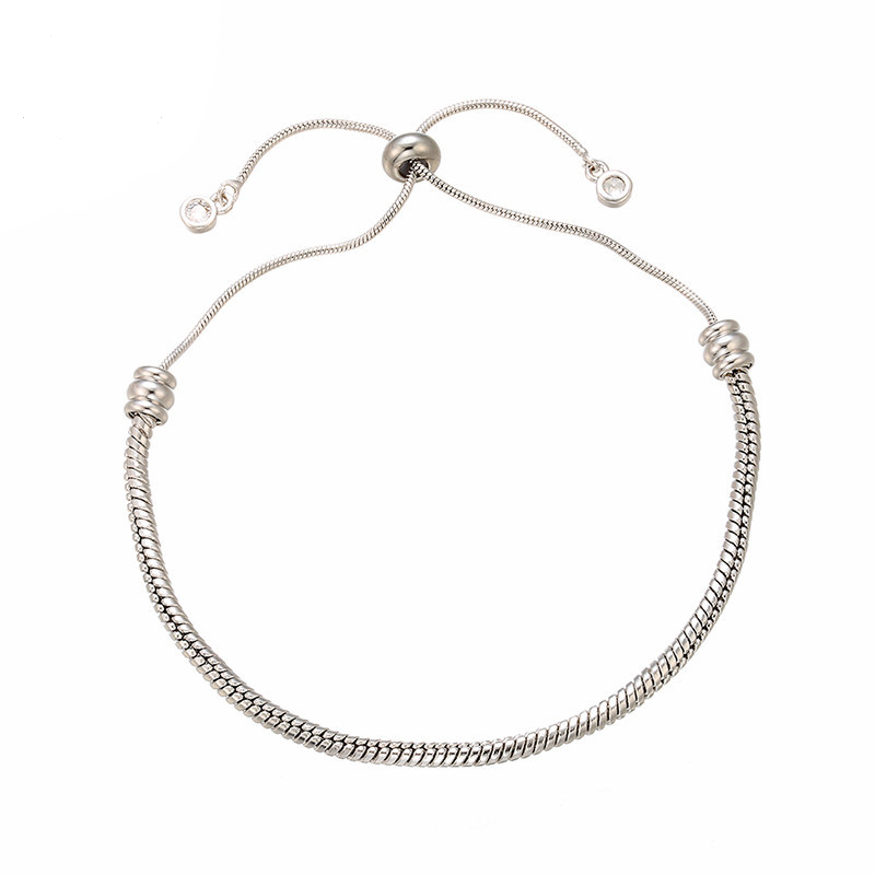 5pcs/lot Gold Plated Adjustable Bracelet Silver Women Bracelets Charms Beads Beyond
