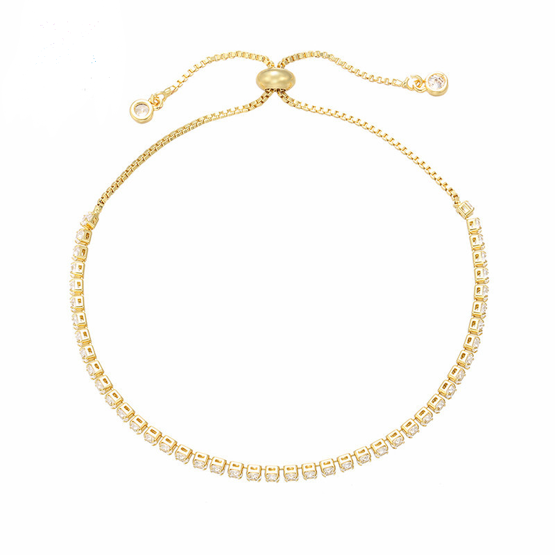 5pcs/lot 2.5mm Crystal Adjustable Bracelet Gold Women Bracelets Charms Beads Beyond