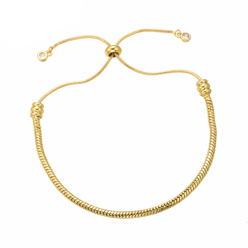5pcs/lot Gold Plated Adjustable Bracelet Gold Women Bracelets Charms Beads Beyond