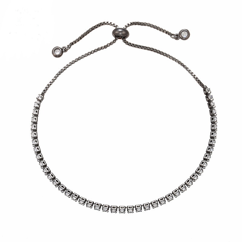 5pcs/lot 2.5mm Crystal Adjustable Bracelet Black Women Bracelets Charms Beads Beyond